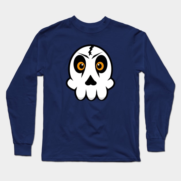 Skull Long Sleeve T-Shirt by creationoverload